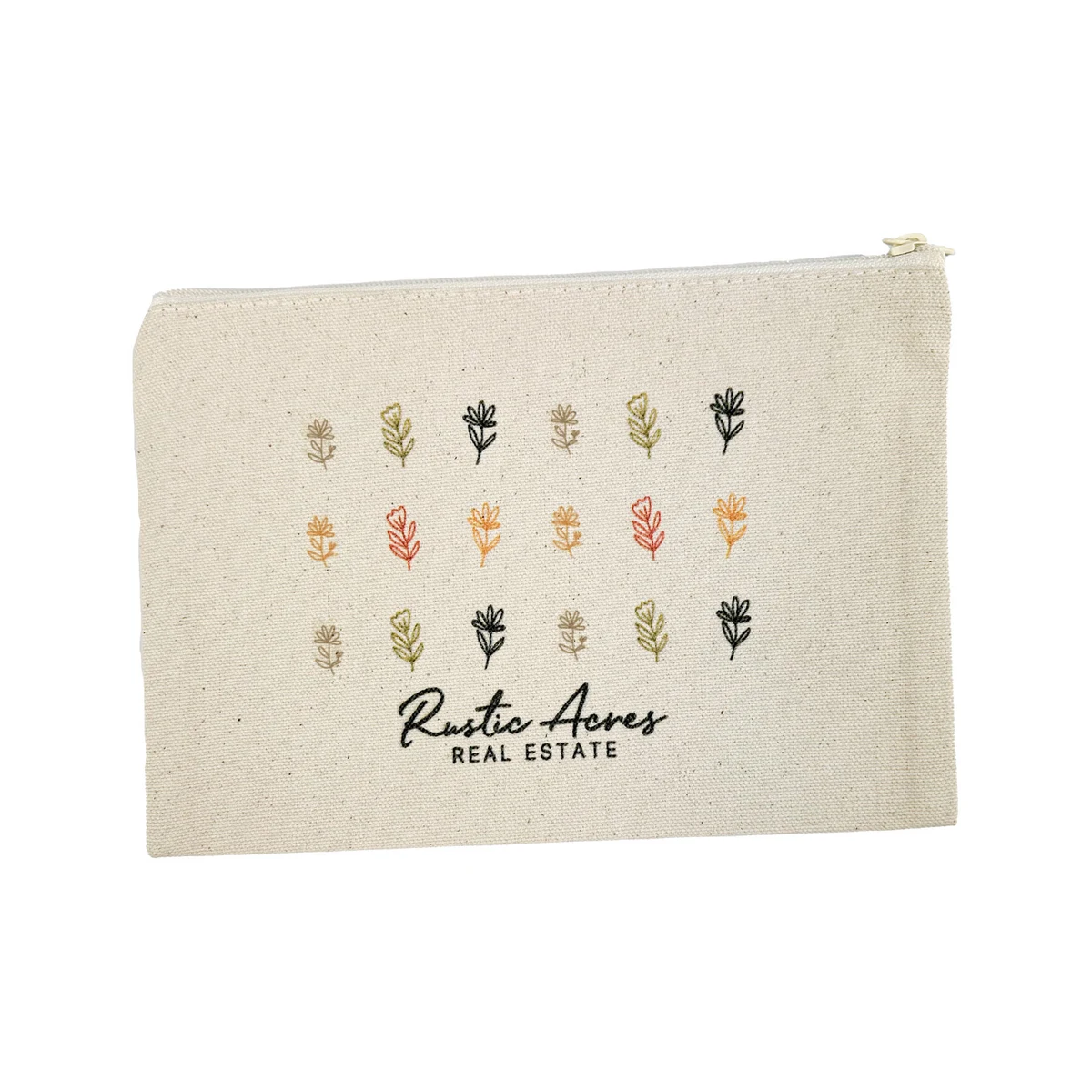 Canvas Zippered Pouch w/ Full-Color Imprint 1