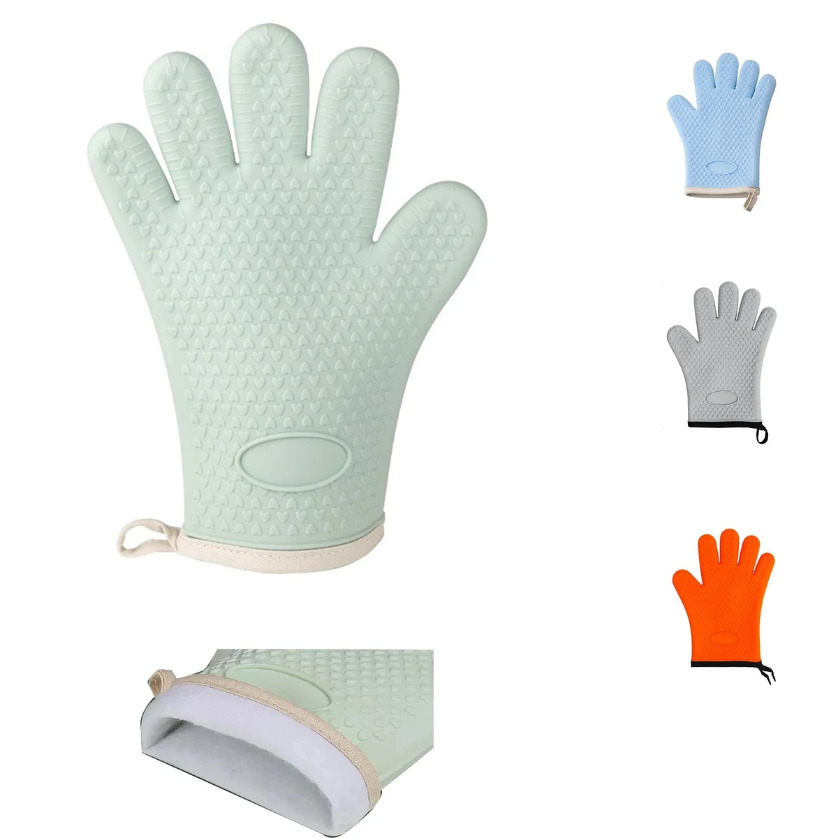 Silicone Microwave Cooking Gloves 10pcs 1