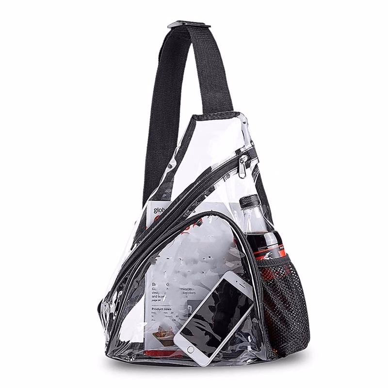 Transparent Casual Chest Sling Bag