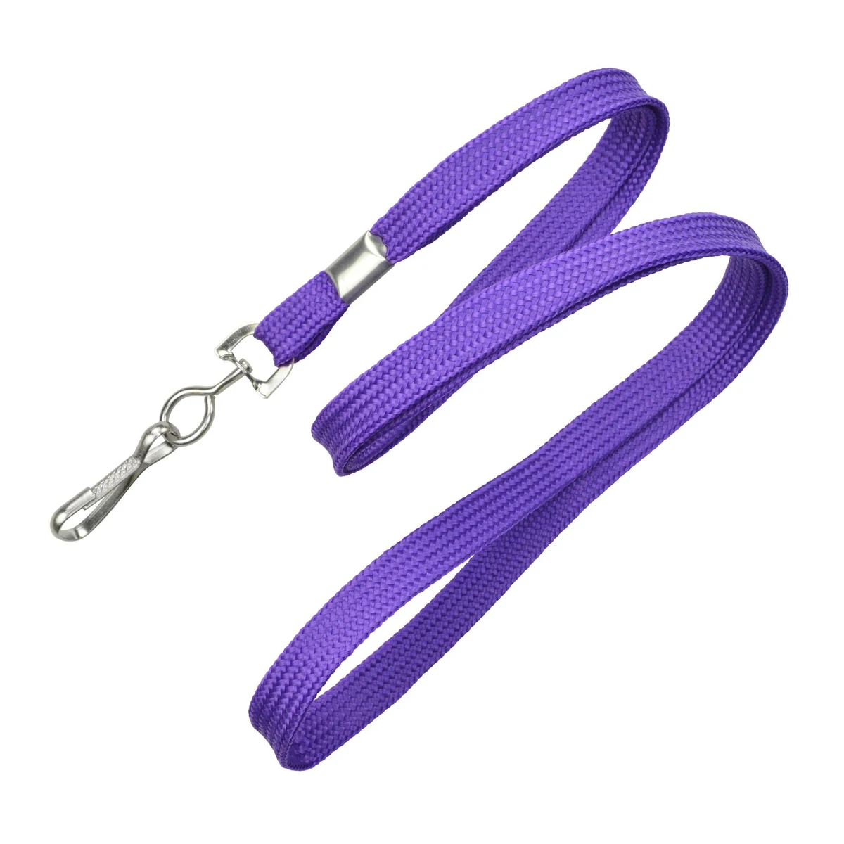 3/8" Blank Lanyard w/Swivel Hook (Purple) 1
