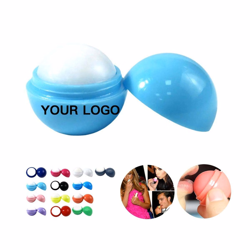 Round Lip Balm Plastic Case Moisturizing Care