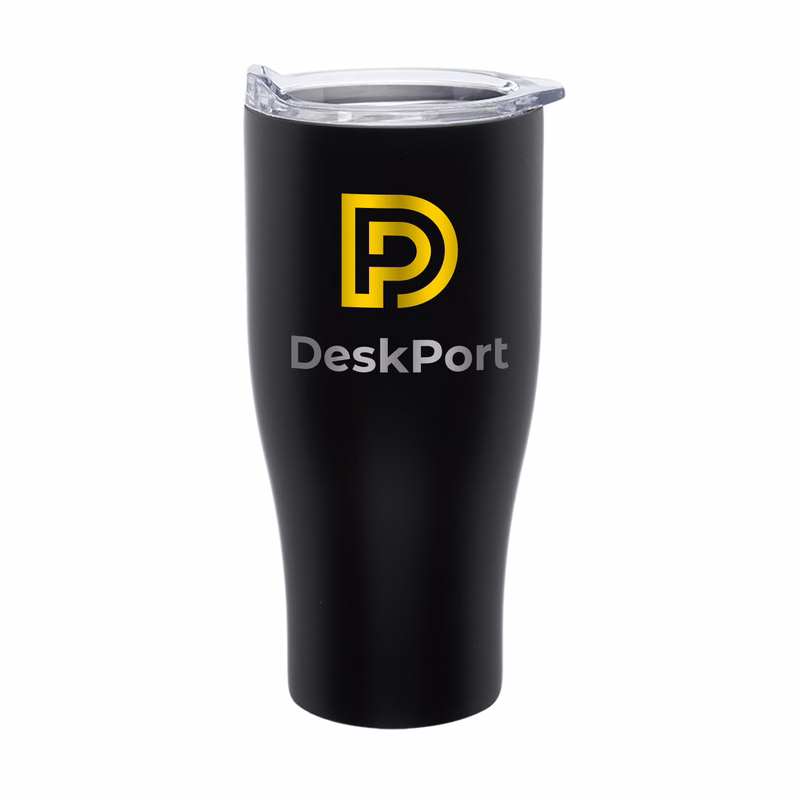 27 oz. Traveler Stainless Steel Grip Travel Mug (2 Color Imprint)