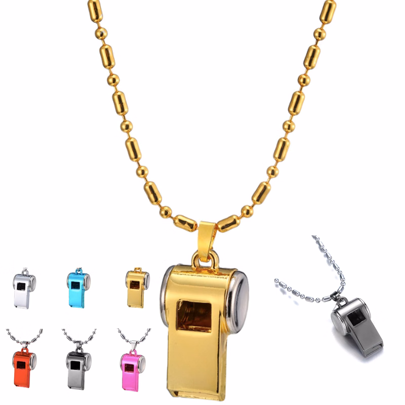 Whistle Charm Pendant Necklace