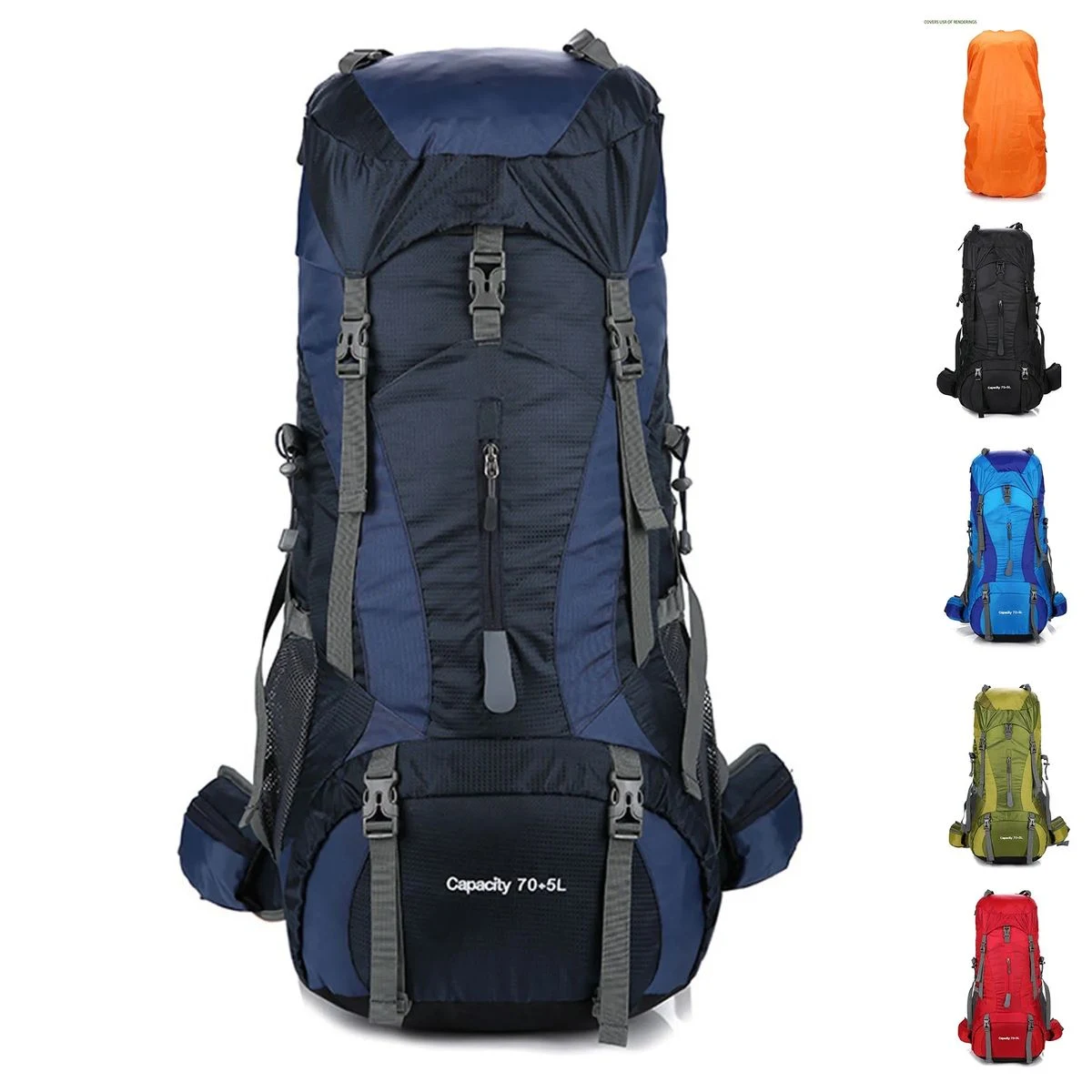 Outdoor Waterproof Camping Backpack with Rain Cover 1