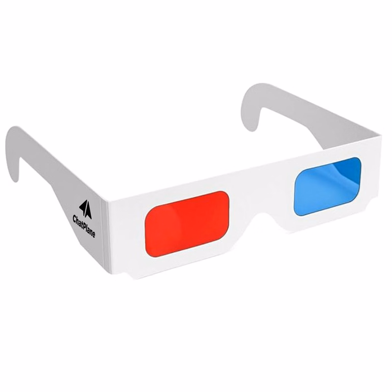 White 3D Cardboard Glasses