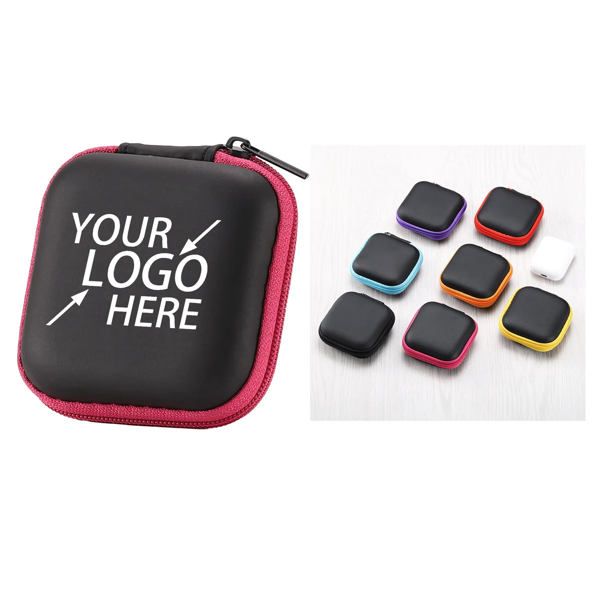 EVA Material Square Headphone Storage Bag 1