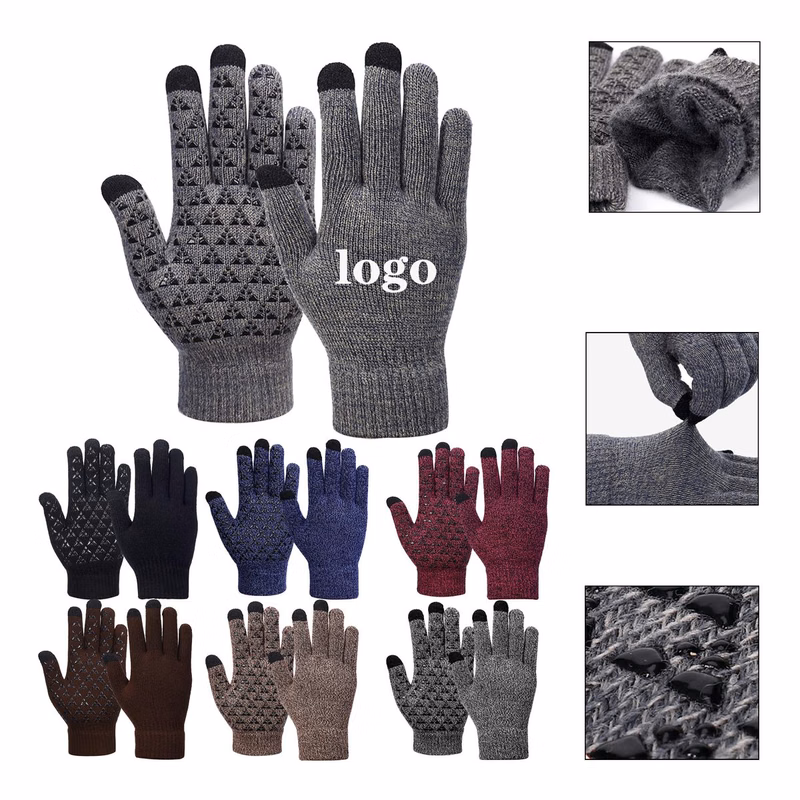 Thermal Touch Screen Grip Gloves for Winter
