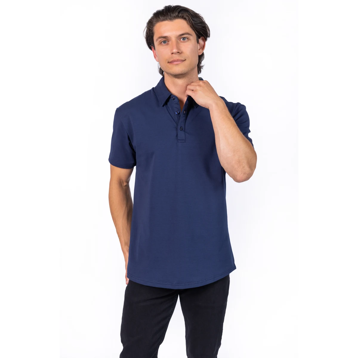 Elemental Men's A-Game Athletic Fit Premium Polo 1