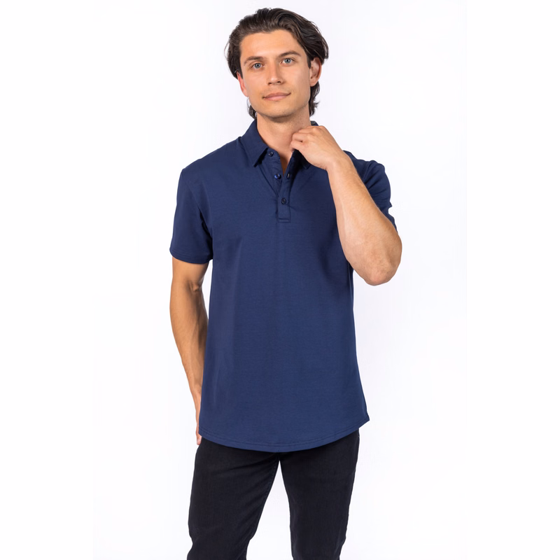 Elemental Men's A-Game Athletic Fit Premium Polo