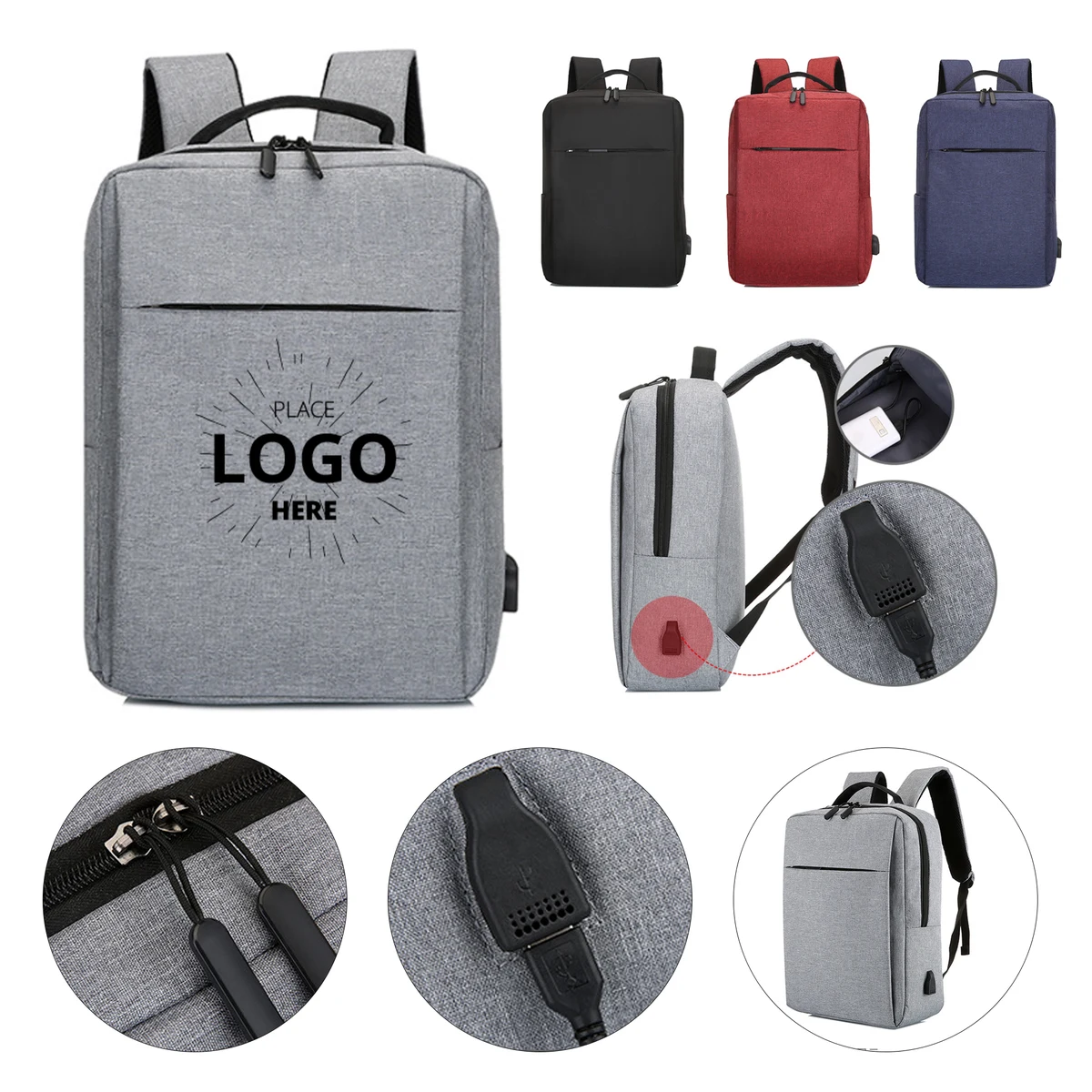 Waterproof Business Travel Laptop Backpack 1