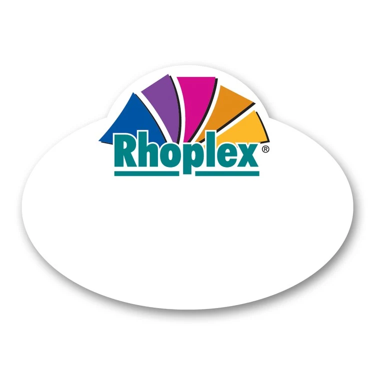Full Color 50 Mil Name Badge (2.125"X3.875") Oval 1