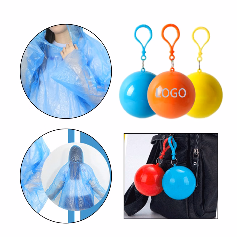 Multicolor Waterproof Portable Raincoat Ball