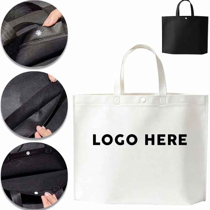 Thick Non?Woven Fabric Tote Bag, 16.5 by 12.6 by 3.9 Inches