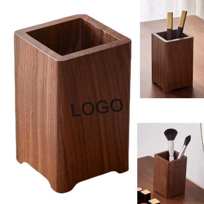Wood Pen And Pencil Holder For Desk