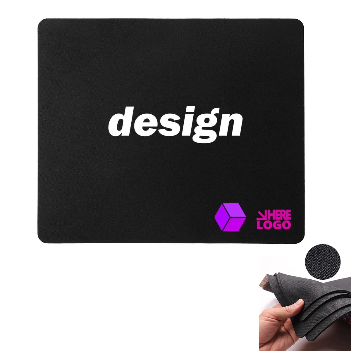 Non-Slip Rubber Mouse Pad MOQ 100 PCS 1