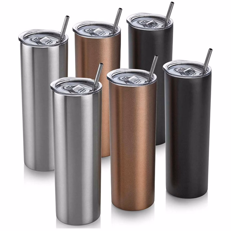 20 oz Skinny Stainless Tumbler with Acrylic Lid