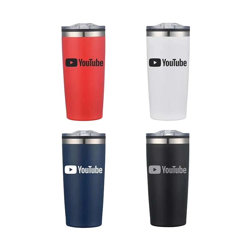 20oz. Double Wall SS / PP Tumbler with Clear Lid 1