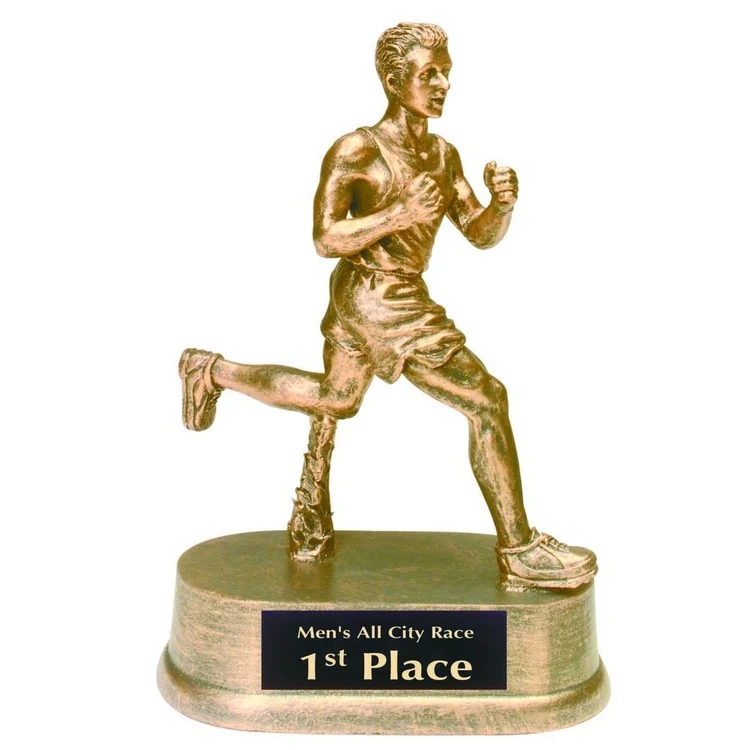 Track Male Antique Gold Figure Award 1