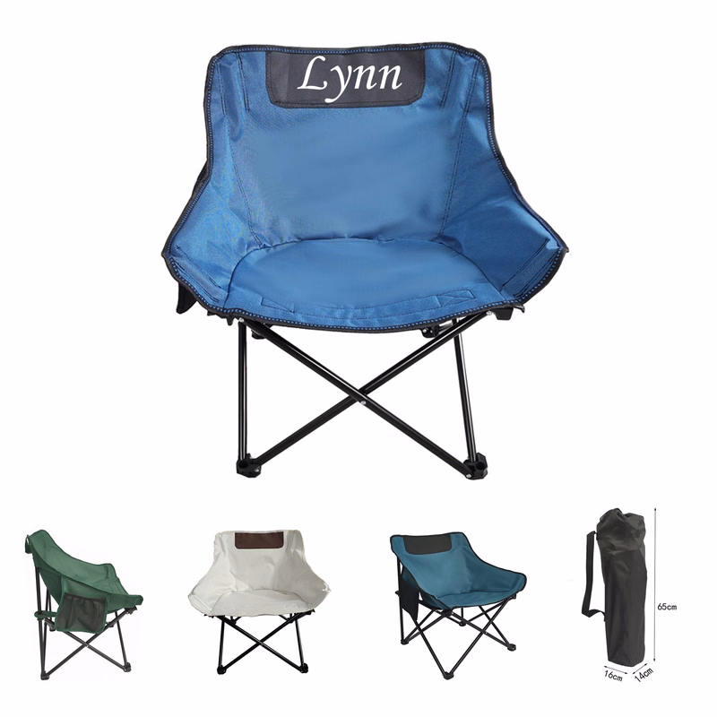 Outdoor Round Oxford Fabric Folding Chair