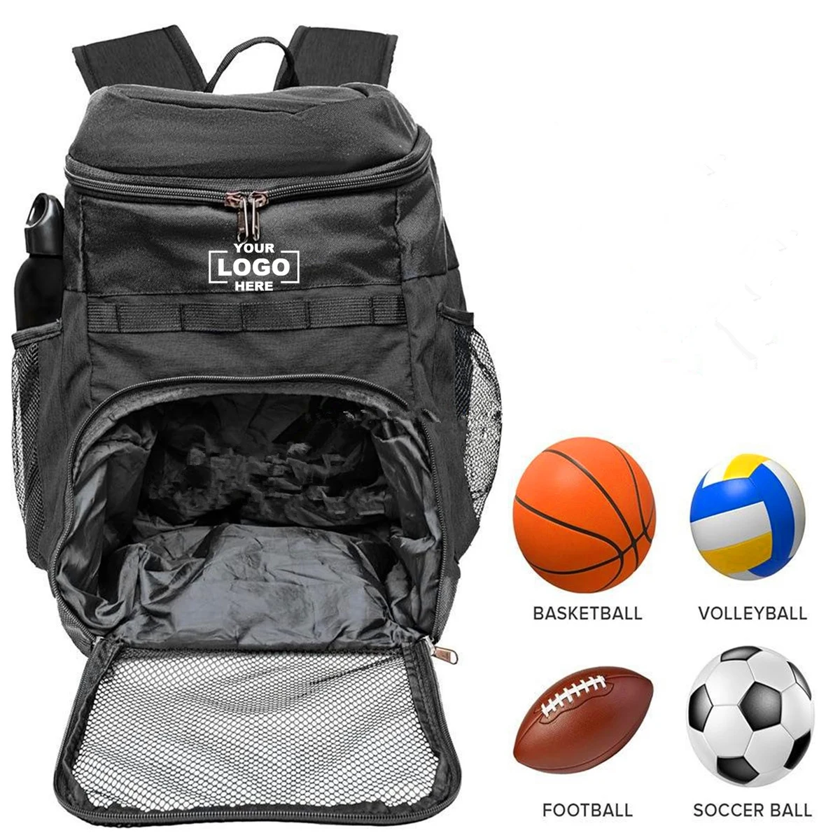 Basketball Bag with Ball Holder 1