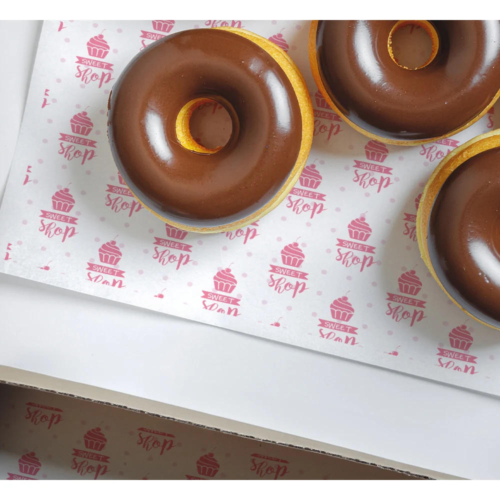 One Color 1-Sided Food Safe Paper (6" x 8") 1