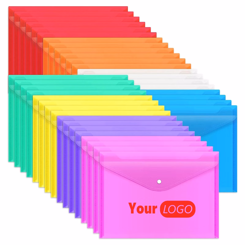 A4 Letter Size Plastic Document  File Bag