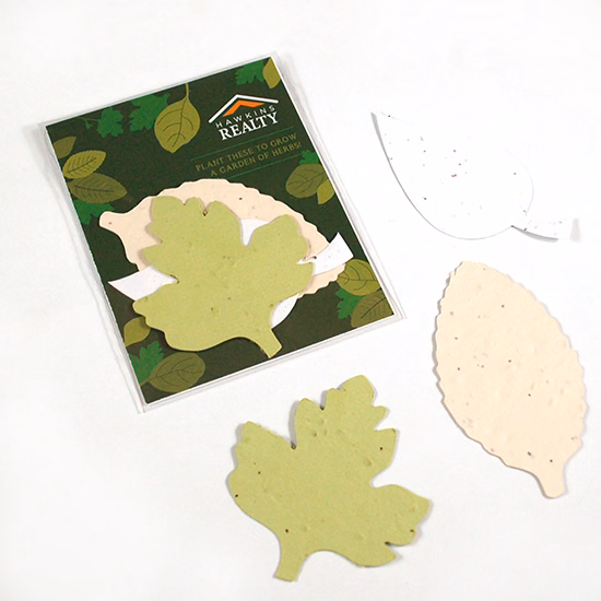 Single-Sided Herb Seed Paper Shape Packs