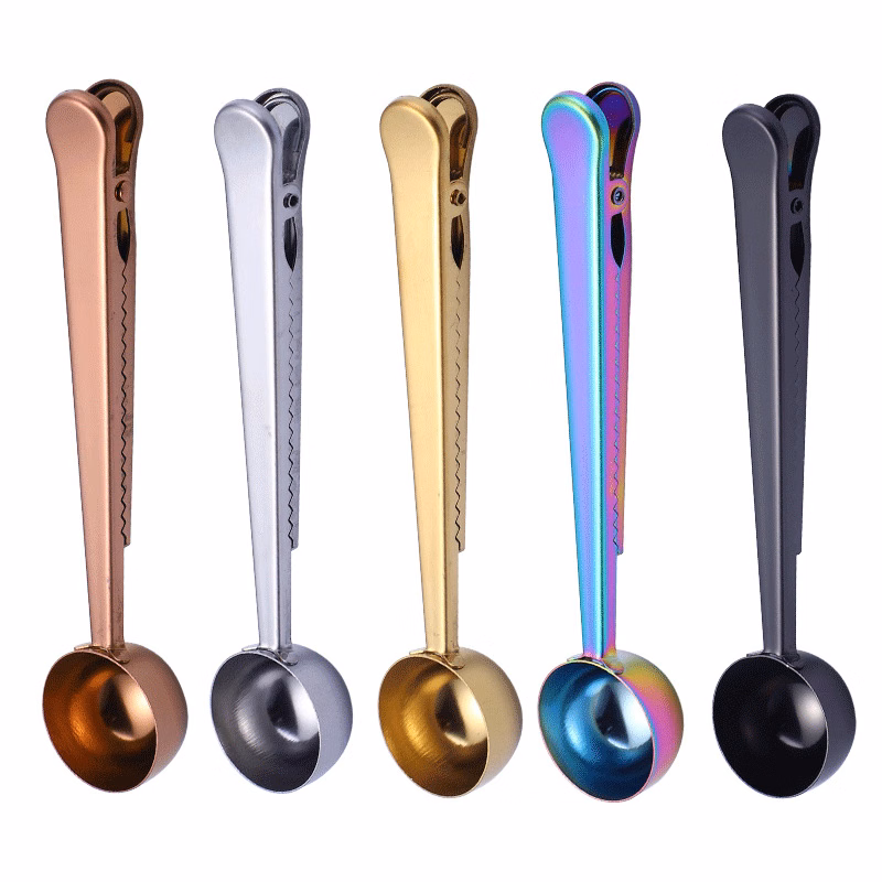 Coffee Measuring Spoon With Bag Clip