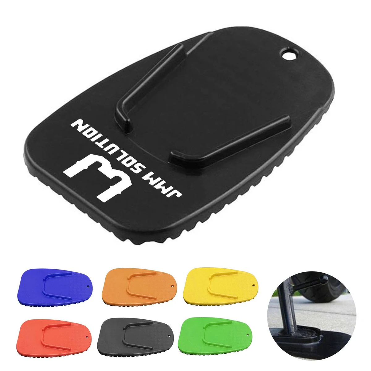 Durable Anti-Slip Motorcycle Kickstand Pad 1