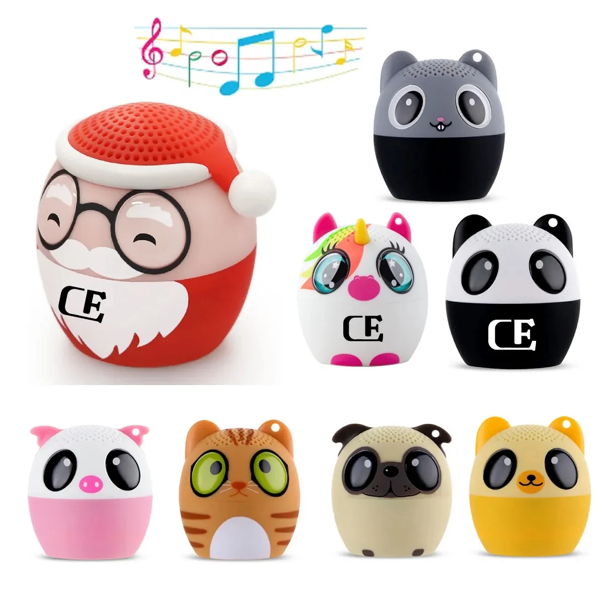 Mini Animal Wireless Bluetooth Speaker with Lanyard 1