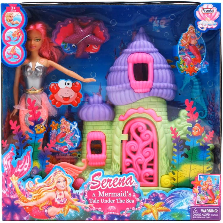 Serena Mermaid Doll with Accessories 11.5"