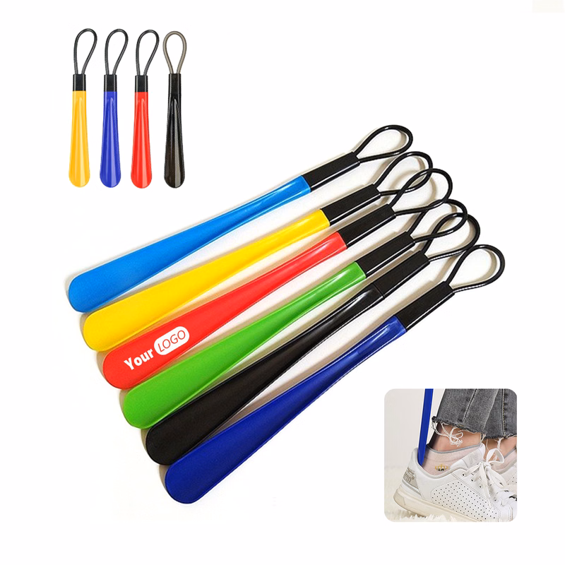 Long Handle Plastic Shoehorn with Hanging Loop