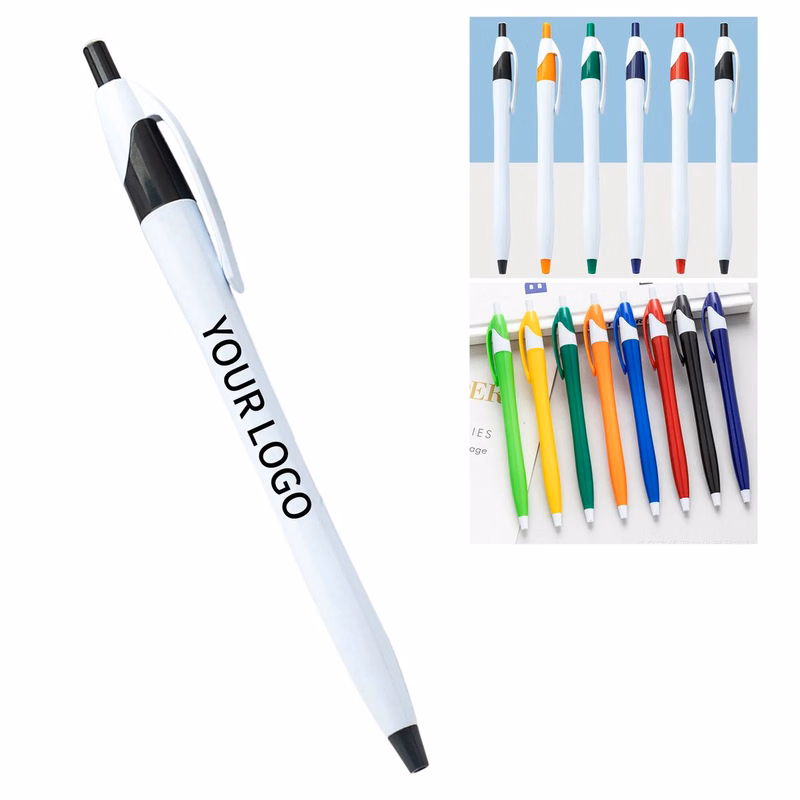 Plastic Colorful Promotional Retractable Pen