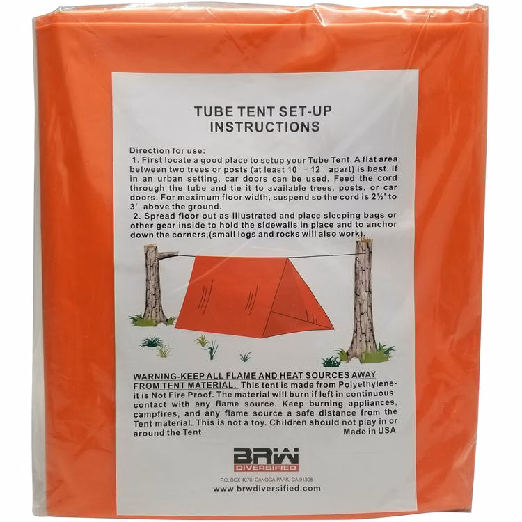 Emergency Tube Tents - Orange