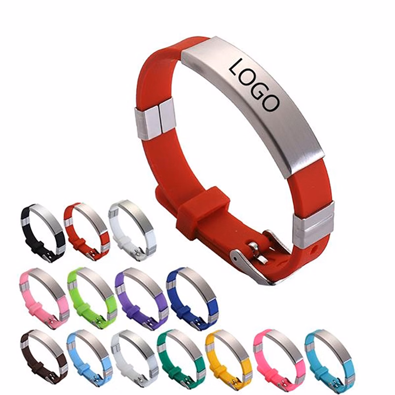 Stainless steel engraved bracelet