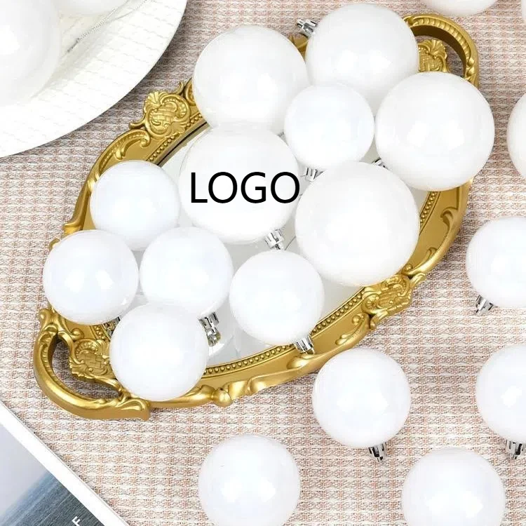 Plastic Christmas Tree Ball with LOGO Print Ornament 1