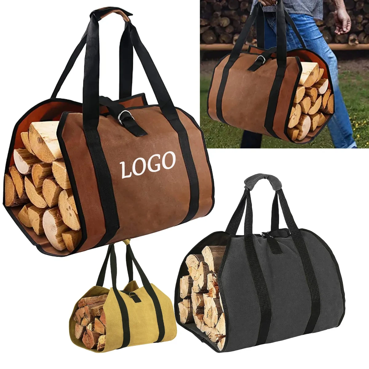Durable Multi-Functional Firewood Storage Bag 1
