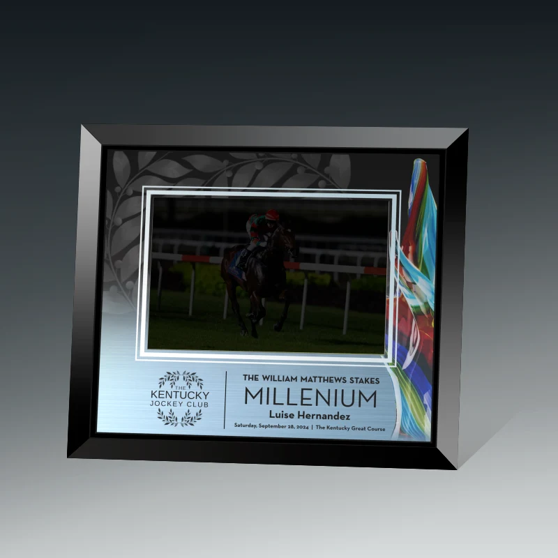Black Glass Photo Frame 1
