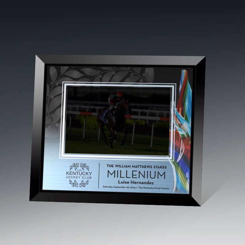 Black Glass Photo Frame