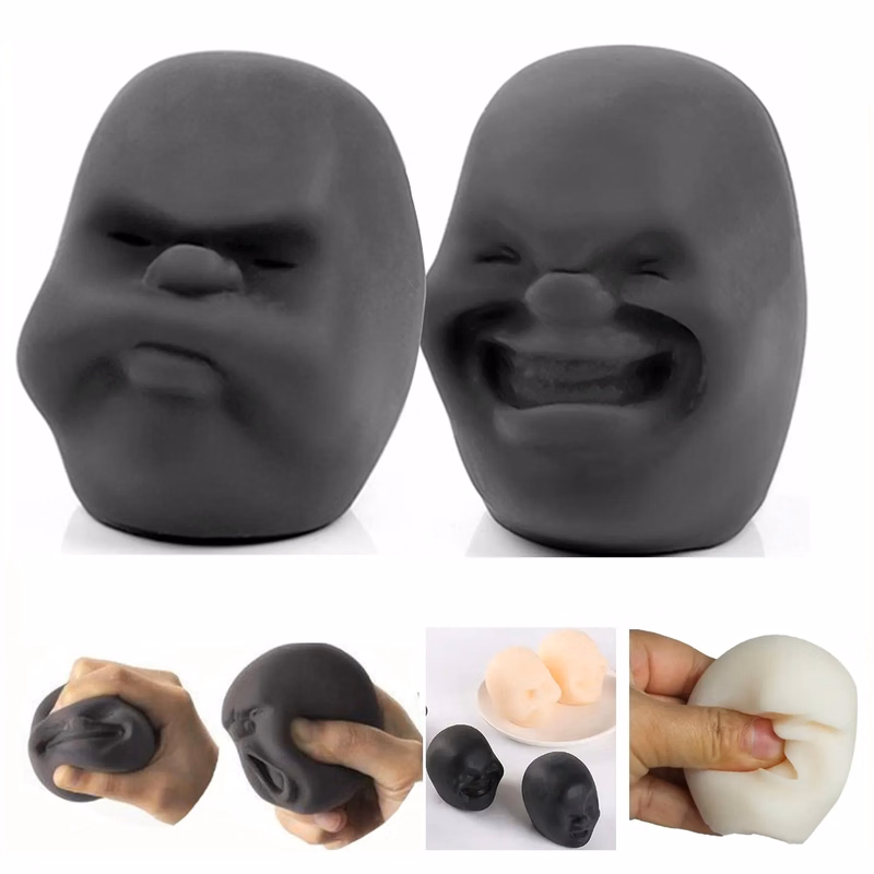 Funny Human Face Emotion Stress Ball