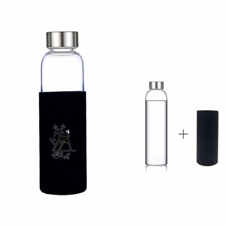 18oz Glass Tumblers with Silicone Protective Sleeve