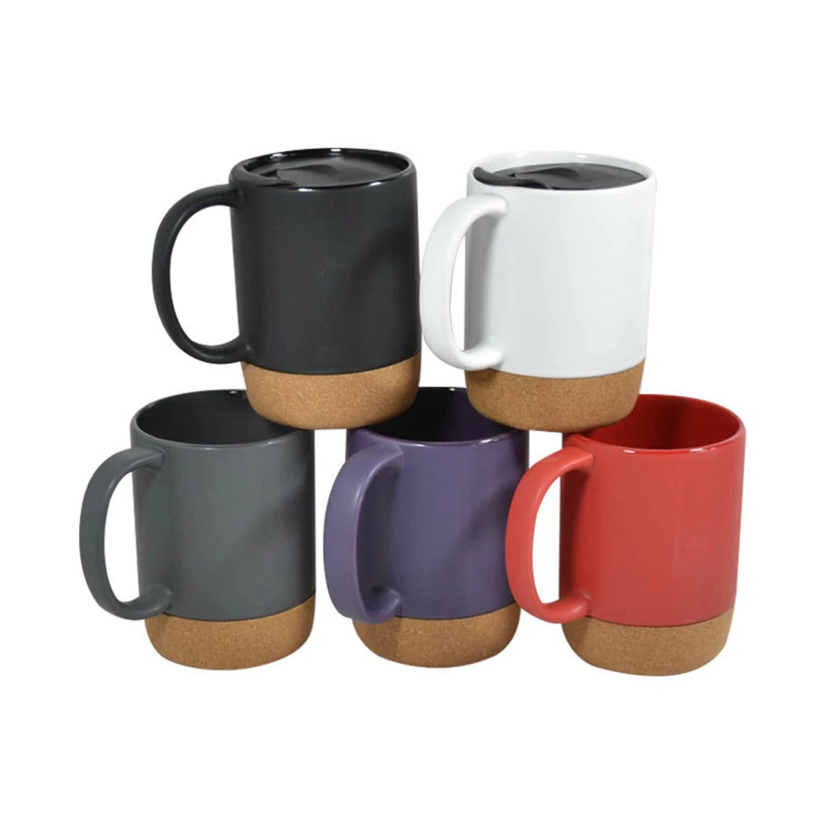 14 oz. Cork Base Ceramic Mug 1
