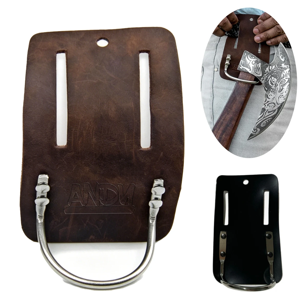 PU Leather Steel Loop Hammer Holder 1