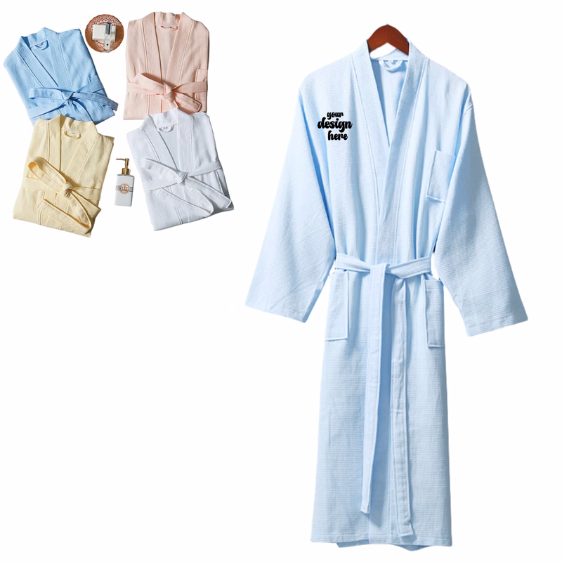 Waffle Cotton Bathrobe