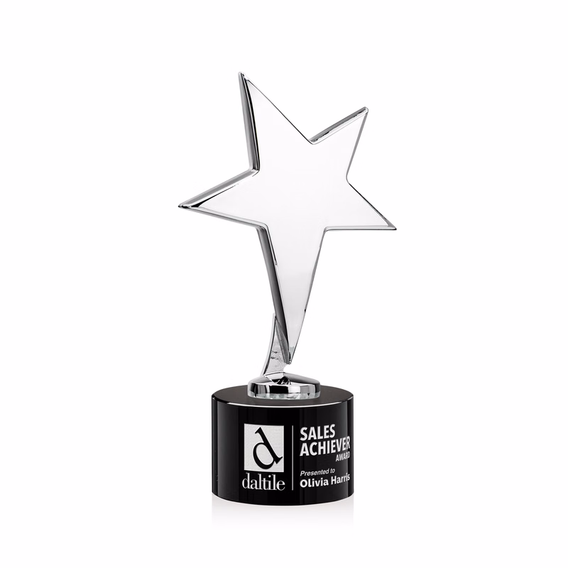 Tuscany Chrome Star on Marvel Base - Black