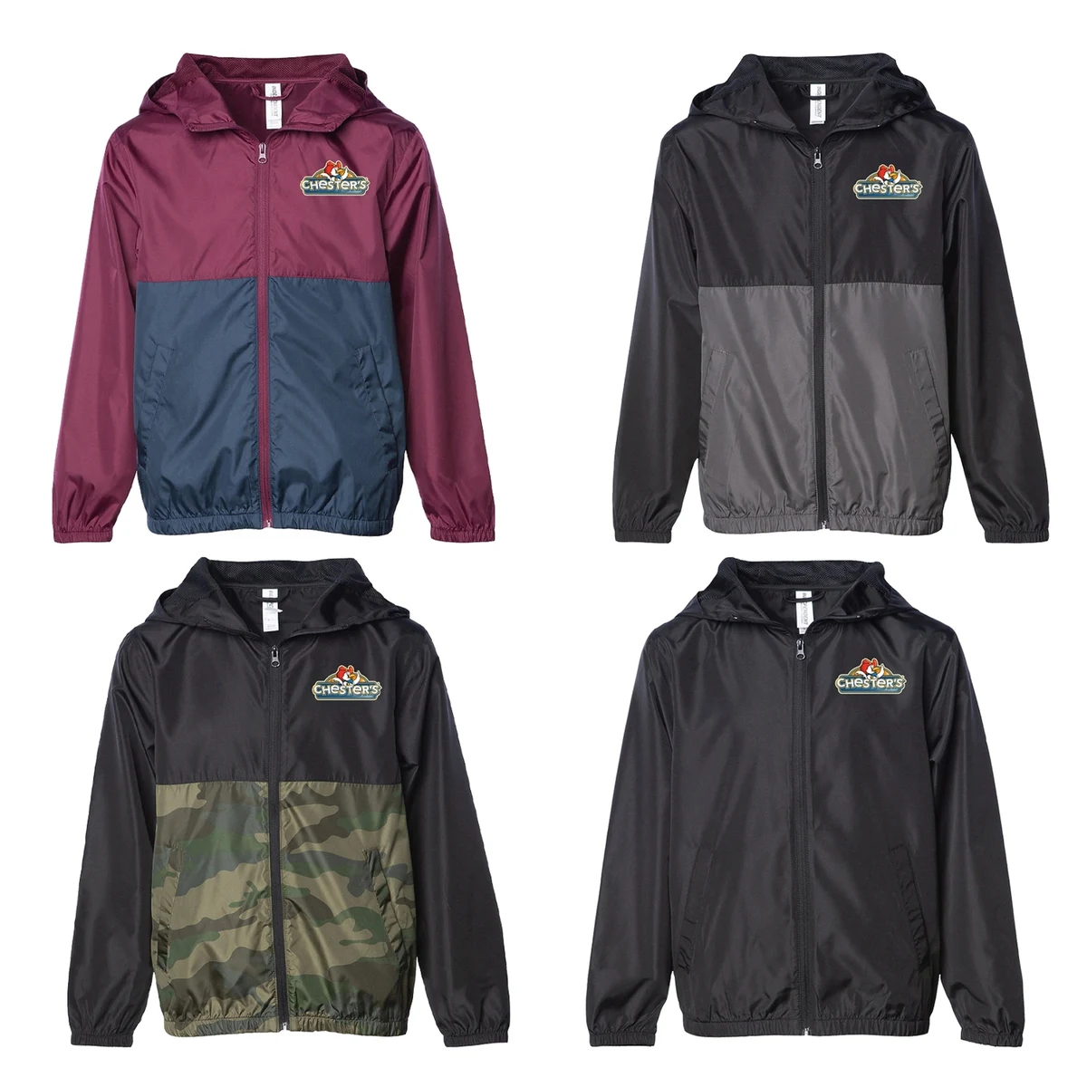 Independent Trading Co. Youth Lightweight Windbreaker Jacket 1