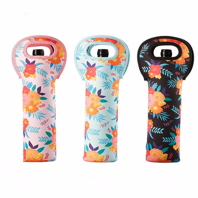 Sublimated Neoprene Wine Carrier Holder