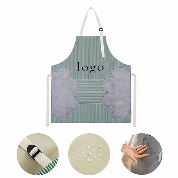 Cooking Wipe Hands Apron With Pockets