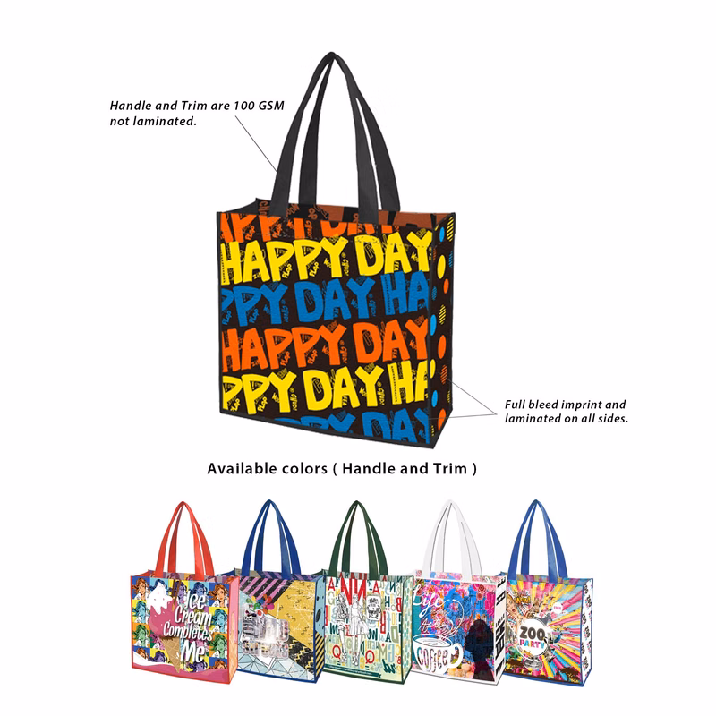 Free Shipping 13 x 13 Small Quantity Custom All Sides Laminated Bag