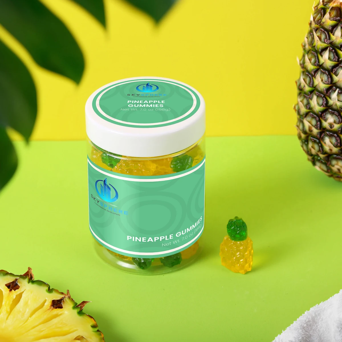 Pineapple Gummies: Large Jar 1